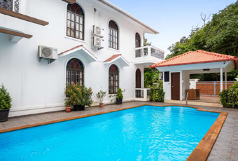 White villa with outdoor private pool