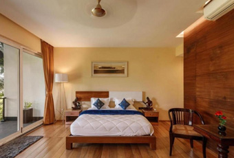 Bedroom at Infiniti Bay Private Pool Villa in Dabolim