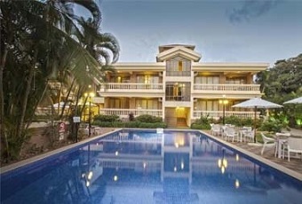 Exterior View with pool at De Mandarin Beach Villas, Candolim, Goa